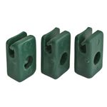 Rögzítő Strend Pro METALTEC 1, vezető, feszítőhuzalhoz, csavarral, zöld, csomag 10 db