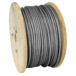 Rope MGM Zn+PVC, 4/5.5 mm, steel wire rope, plastic coated, L-100 m
