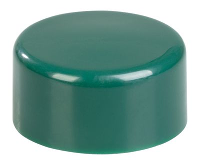 Cap on pipe-post 60mm Metaltec, PVC, green