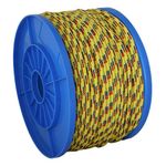 Rope Strend Pro MDB200Y, 5 mm, yellow-blue-red, PP, load capacity 119 kg, L-130 m