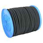 Gumikötél Strend Pro R100, 6 mm, rugalmas fekete gumi, teherbírás 90 kg, H-90 m