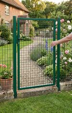 Gate Strend Pro METALTEC ECO, 1000/1000/50x50 mm, square frame, green, single-leaf, garden, galvaniz