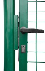 Brána Strend Pro METALTEC ECO, 1000/1600/50x50 mm, hranatý rám, zelená, jednokrídlová, záhradná, ZN+PVC, RAL6005