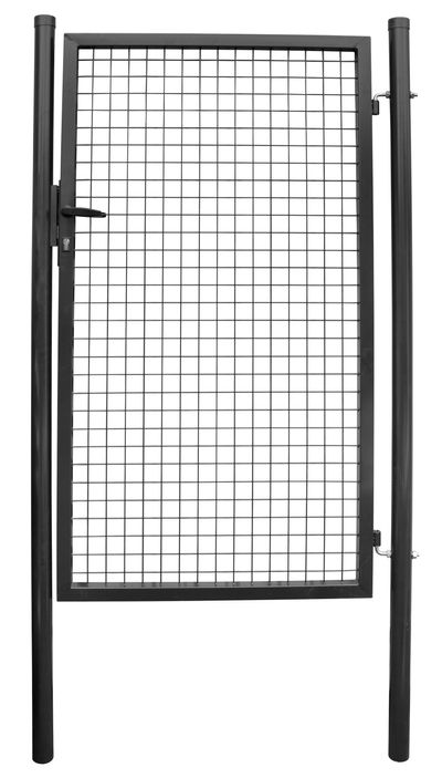 Gate METALTEC ECO 1000x1800 mm, garden, anthracite, ZN+PVC