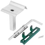 Gate Strend Pro METALTEC DUO, 3580/1950/100x50 mm, green, double-leaf, garden, galvanized+PVC, RAL60