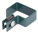 Bilincs Strend Pro EUROSTANDARD, 60x40 mm, vég, zöld, Zn+PVC, RAL6005, szögletes oszlophoz