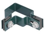 Bilincs Strend Pro EUROSTANDARD, 60x40 mm, sarok, antracit, Zn+PVC, RAL7016, szögletes oszlophoz