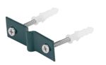 Bracket Strend Pro EUROSTANDARD, for wood/wall, for fence panel, including screw and wall plug, gree