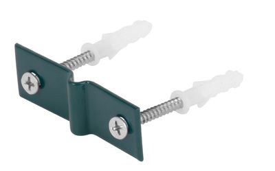 Bracket Strend Pro EUROSTANDARD, in wood / wall, on fence panel, including screw and dowel,green, pa