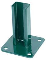 Support Base Bracket Strend Pro EUROSTANDARD, 60x40 mm, green, RAL6005, for post anchoring