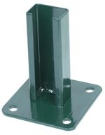 Base Strend Pro EUROSTANDARD, 60x40 mm, green, RAL6005, for anchoring, for post