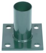 Talp Strend Pro METALTEC, kerek oszlophoz 48 mm, zöld, rögzítéshez, RAL6005