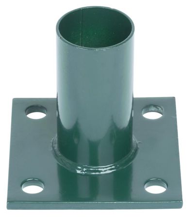 Talp Strend Pro METALTEC, kerek oszlophoz 48 mm, zöld, rögzítéshez, RAL6005