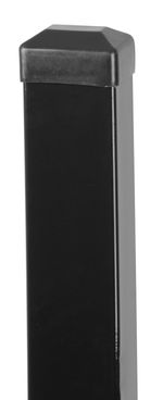 Stĺpik Strend Pro EUROSTANDARD, 2600/60x40/1,50 mm, antracit, hranatý, čiapočka, Zn+PVC, RAL7016