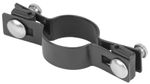 Clamp Strend Pro EUROSTANDARD, 48 mm, intermediate, anthracite, Zn+PVC, RAL7016, for round post