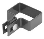 Objímka Strend Pro EUROSTANDARD, 60x40 mm, koncová, antracit, Zn+PVC, RAL7016, na hranatý stĺpik