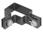 Bilincs Strend Pro EUROSTANDARD, 60x40 mm, sarok, antracit, Zn+PVC, RAL7016, szögletes oszlophoz