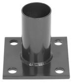 Base Strend Pro METALTEC, for round post 48 mm, anthracite, for anchoring, RAL7016
