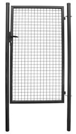 Brána Strend Pro METALTEC ECO, 1000/1000/50x50 mm, hranatý rám, antracit, jednokrídlová, záhradná, ZN+PVC, RAL7016