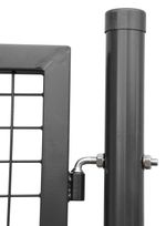 Brána Strend Pro METALTEC ECO, 1000/1200/50x50 mm, hranatý rám, antracit, jednokrídlová, záhradná, ZN+PVC, RAL7016