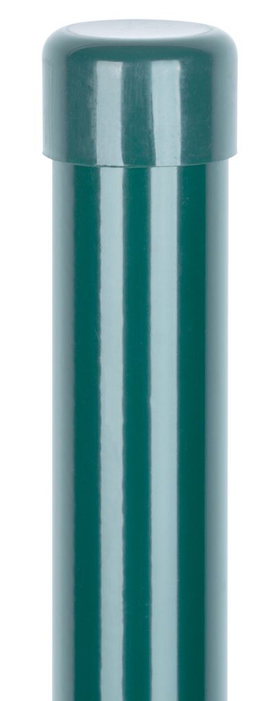 Pipe-post METALTEC 38/1750/1,25 mm, green, RAL6005, Zn + PVC, cap