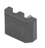 Úchytka Strend Pro EUROSTANDARD, 60x40 mm, antracit, na plotový panel, vrátane skrutky, tvar M