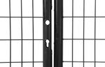 Gate Strend Pro METALTEC DUO, 3580/1750/100x50 mm, anthracite, double-leaf, garden, galvanized+PVC,