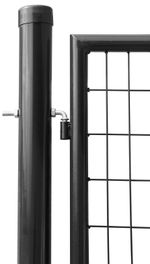 Gate Strend Pro METALTEC DUO, 3580/1950/100x50 mm, anthracite, double-leaf, garden, galvanized+PVC,