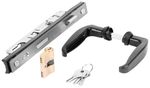 Gate lock Strend Pro METALTEC DUO, stainless-steel insert, lock, keys, shield, stop, 2x handle, RAL7