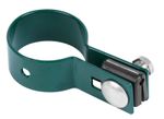 Objímka Strend Pro EUROSTANDARD, 60 mm, koncová, zelená, Zn+PVC,  RAL6005, na okrúhly stĺpik