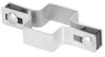 Clamp Strend Pro EUROSTANDARD, 60x40 mm, intermediate, galvanized, for rectangular post