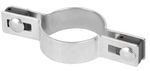 Clamp Strend Pro EUROSTANDARD, 48 mm, intermediate, galvanized, for round post