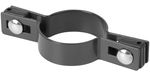 Clamp Strend Pro EUROSTANDARD, 60 mm, intermediate, anthracite, Zn+PVC, RAL7016, for round post