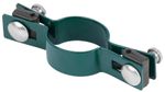 Bilincs Strend Pro EUROSTANDARD, 38 mm, átmenő, zöld, Zn+PVC, RAL6005, kerek oszlophoz