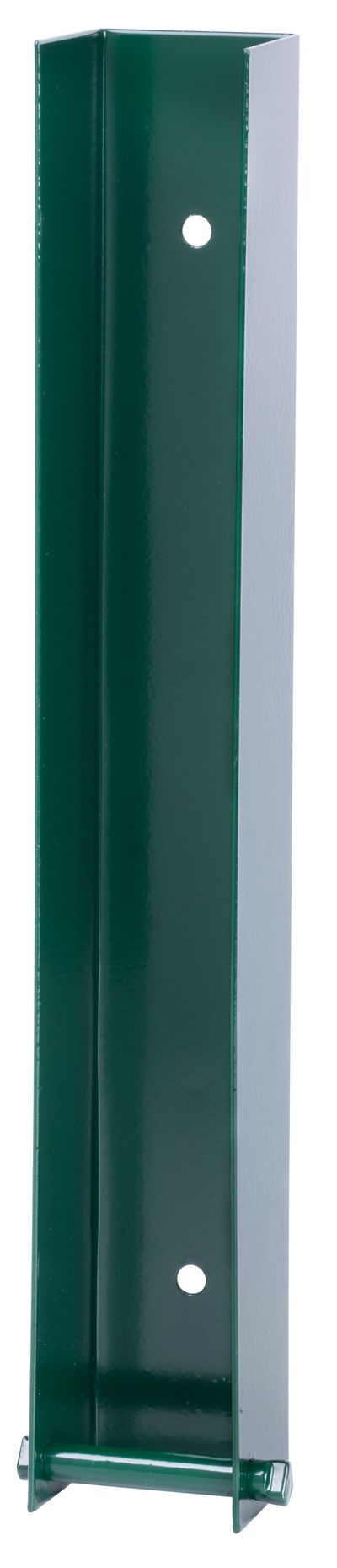 Holder Strend Pro EUROSTANDARD, 40x300 mm, green, RAL6005, with screws, for under-fence boards