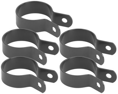 Clamp Strend Pro METALTEC, 38 mm, anthracite, RAL7016, for round post, pack. 5pcs