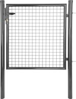Brána Strend Pro METALTEC ECO 2, 1000/1000/50x50 mm, okrúhly rám, antracit, jednokrídlová, záhradná, ZN+PVC, RAL7016