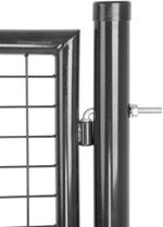 Gate Strend Pro METALTEC ECO 2, 1000/1200/50x50 mm, round frame, anthracite, single-leaf, garden, ga