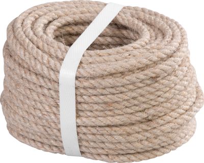 Lano Strend Pro Premium, jutové, prírodné, šnúra, 5 mm, stáčané, L-20 m