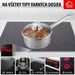 Saucepan MagicHome Chloe, 14 cm, 1 liter with glass lid, stainless steel