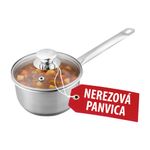 Rajnica MagicHome Chloe, 18 cm, 2 lit. so sklenenou pokrievkou, nerez