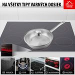 Panvica MagicHome Chloe, 20 cm, 1,5 lit., so sklenenou pokrievkou, nerez