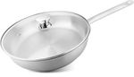 Pan MagicHome Chloe, 24 cm, 2.5 lit., with glass lid, stainless steel