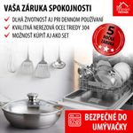 Frying pan MagicHome Chloe, 28 cm, 4 lit., with glass lid, stainless steel