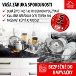 Lábas MagicHome Chloe, edény, 16 cm, 1,5 liter, üvegfedővel, rozsdamentes acél