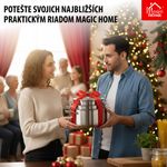 Lábas MagicHome Chloe, edény, 16 cm, 1,5 liter, üvegfedővel, rozsdamentes acél