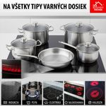 Casserole MagicHome Chloe, 16 cm, 1.5 L, with glass lid, stainless steel