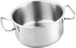 Lábas MagicHome Chloe, edény, 20 cm, 3 liter, üvegfedővel, rozsdamentes acél