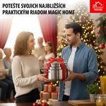 Lábas MagicHome Chloe, edény, 20 cm, 3 liter, üvegfedővel, rozsdamentes acél