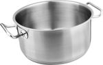 Casserole MagicHome Chloe, 24 cm, 5.5 L, with glass lid, stainless steel